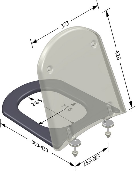 Sedile wc speciale duroplast serie MALAGA