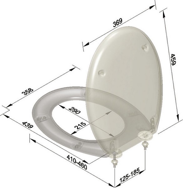Sedile wc universale duroplast serie NORWAY