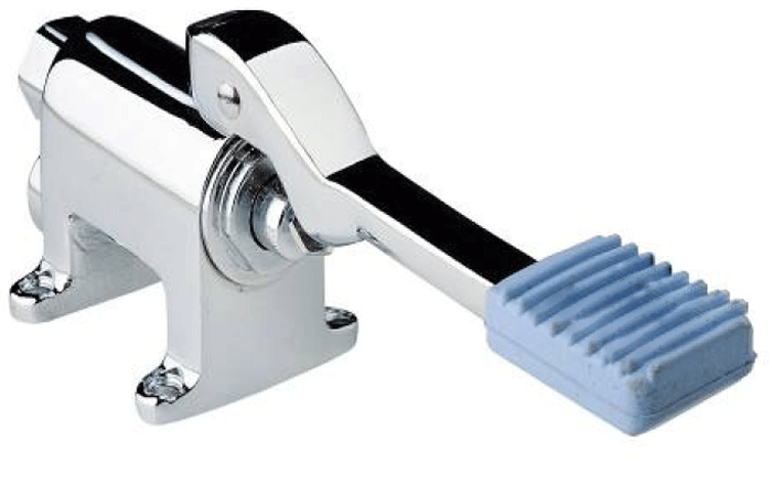 Rubinetto a pedale pavimento serie CLASSICA