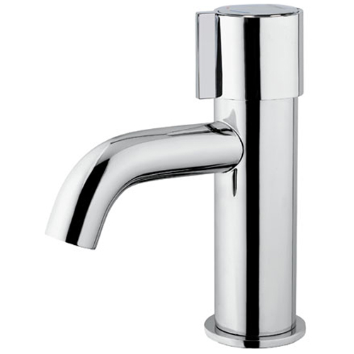 Brass basin mixer self closing tap MINIMAL series