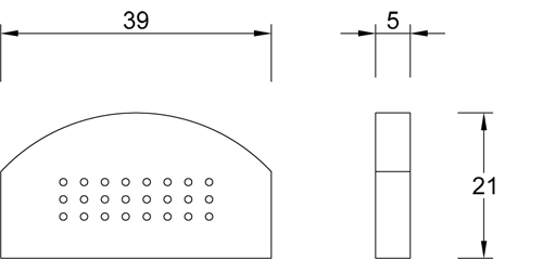 Schienale in polipropilene serie RAZOR