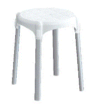 Sgabello in polipropilene serie RAZOR