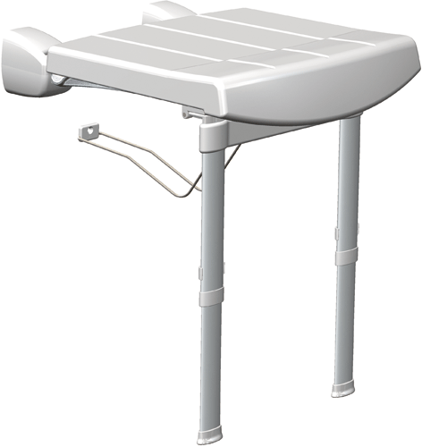 Sedile ribaltabile con gambe in polipropilene serie SOFT
