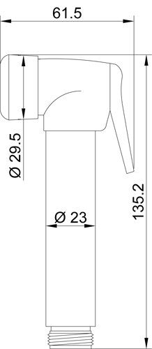 Kit brass chrome plated shattaf JABHEA collection