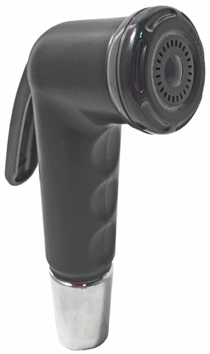 Doccia bidet polipropilene nero serie MOON pulsante grigio