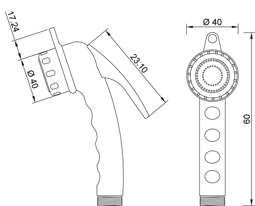 ABS chrome plated shattaf RADIUS collection with ring