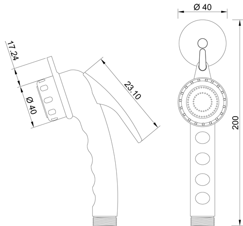 Set ABS chrome plated shattaf RADIUS collection with ring