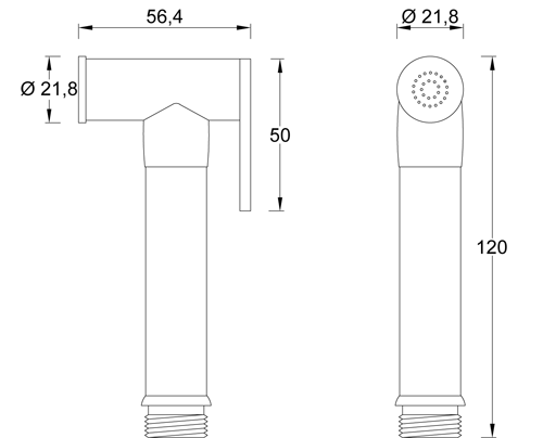 Set brass chrome plated shattaf ROUND collection
