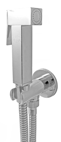 Kit brass chrome plated shattaf SQUARE collection