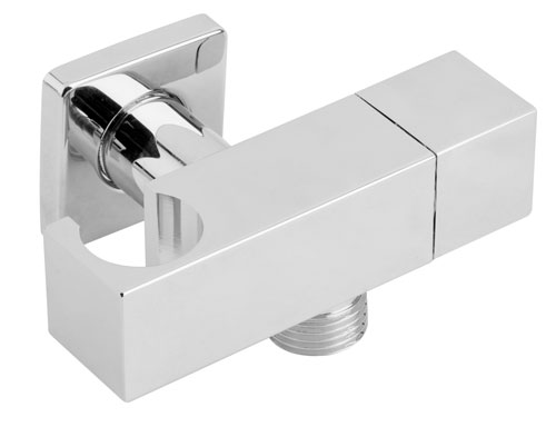 Supporto doccia incasso con rubinetto ottone serie SQUARE