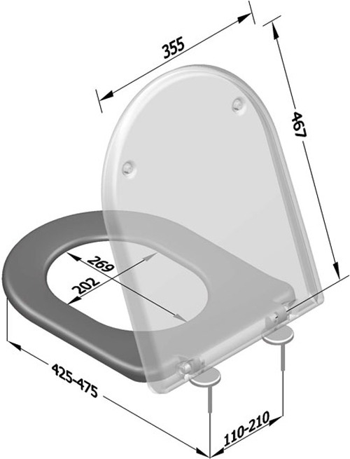 Sedile wc universale duroplast serie ESTONIA