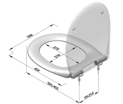 Sedile wc universale duroplast serie GENEVE