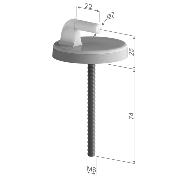 Cerniera regolabile in nylon modello H25