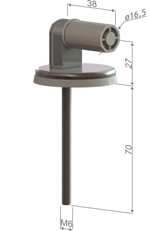 Cerniera regolabile system sensoft in acciaio inox H28