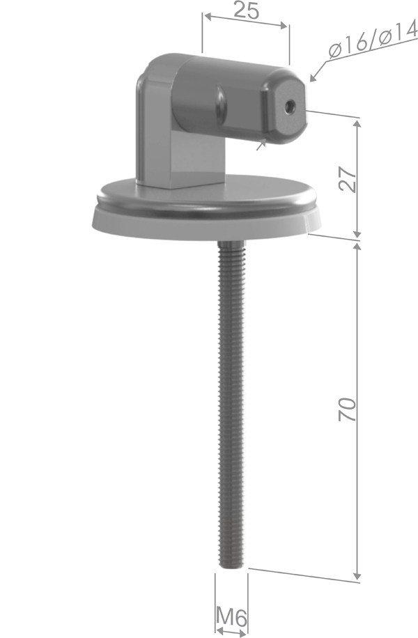 Cerniera regolabile sensoft sytem in acciaio inox modello H33