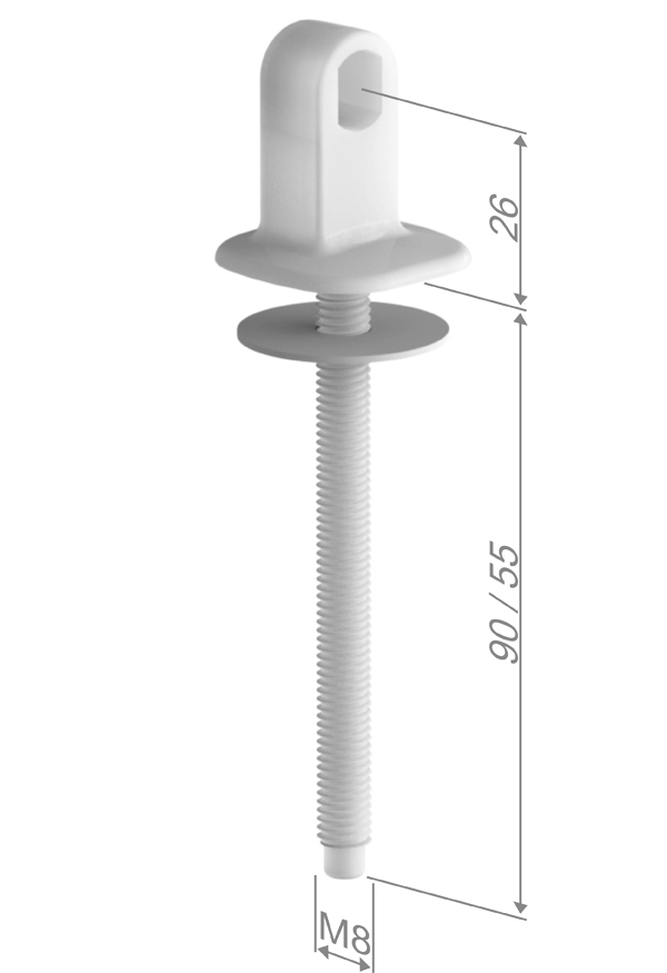 Cerniera fissa in nylon modello H7C