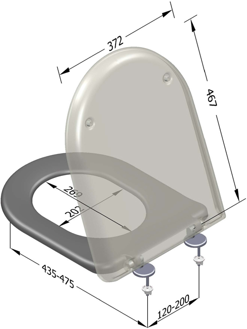 Sedile wc universale duroplast serie LETONIA