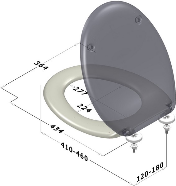 Sedile wc universale duroplast serie SWEDEN