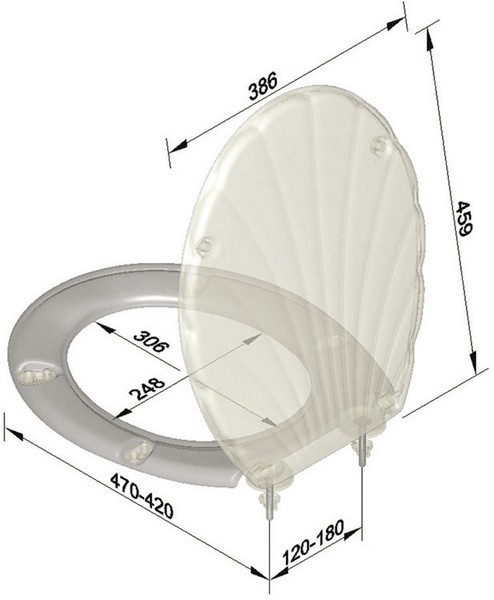 Sedile wc universale duroplast serie SWISS