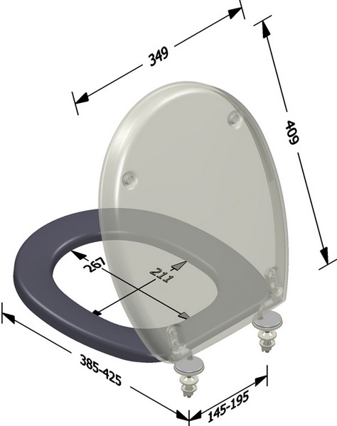 Sedile wc speciale duroplast serie VALENCIA