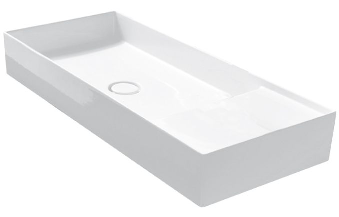 Lavabo ceramica appoggio serie ICON LONG