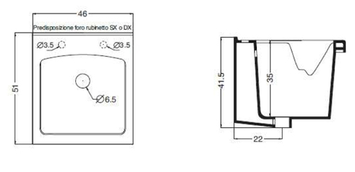 Lavatoio ceramica serie LAUNDRY