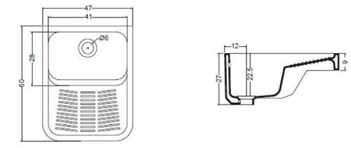 Lavatoio ceramica serie LAUNDRY