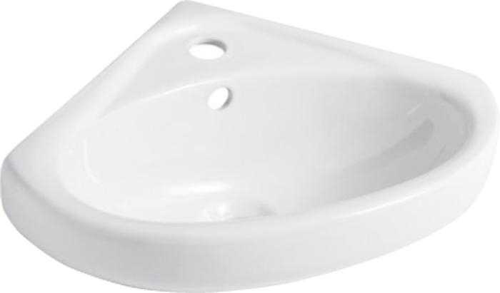 Lavabo sospeso ceramica ad angolo serie SLEEPY