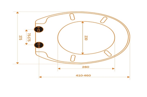 Sedile WC universale duroplast serie EUROSTANDARD