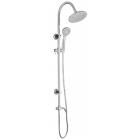 Complete stainless steel chrome plated shower column with diverter ACQUAMARINA series