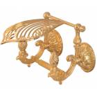 Brass toilet paper holder with cover IMPERO series