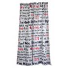 HELLO KITTY - SILVER collection shower curtain HELLO