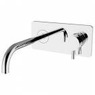 Brass built-in basin mixer with plate MODE ONE series