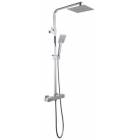 Complete brass shower column with thermostatic shower mixer RUBINO ONE series